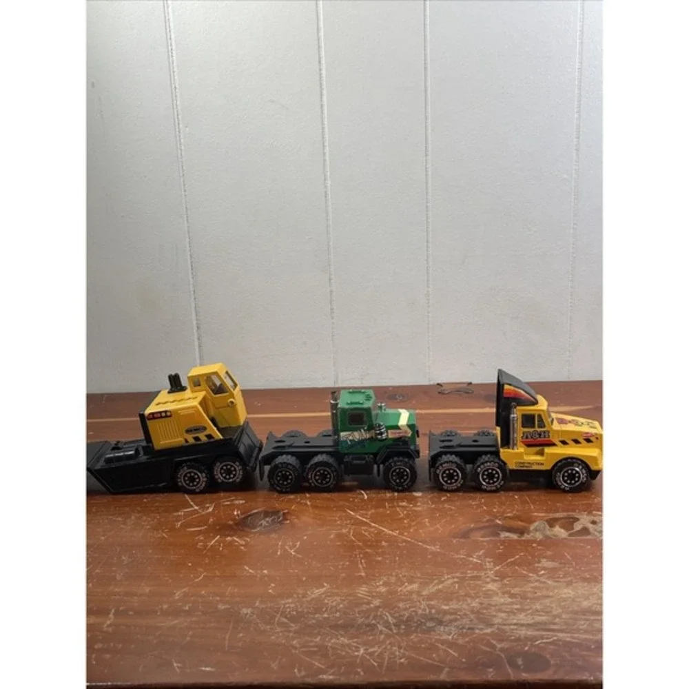 Lot of 3 Vintage REMCO‎ Die-Cast Trucks 1983–1987 Construction Tough Wheels...
